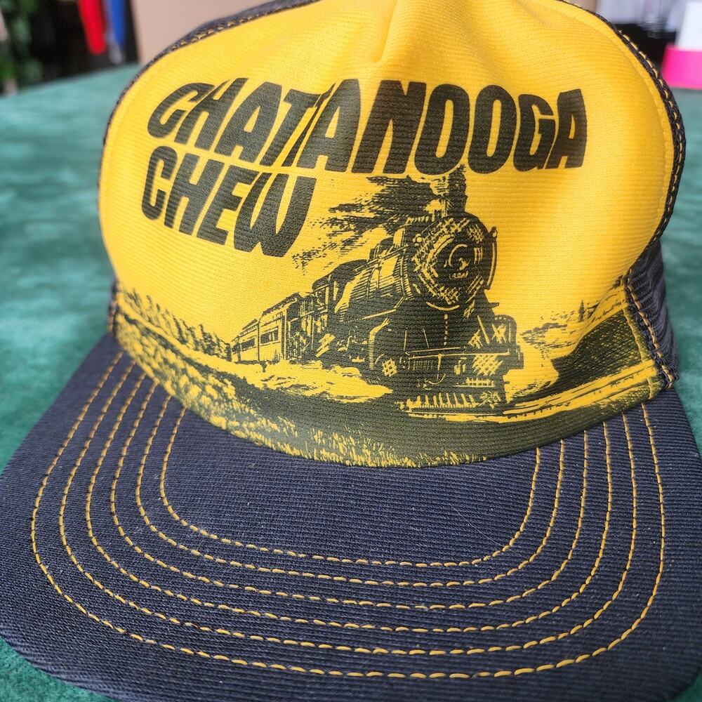 Vintage Chattanooga Chew Trucker Hat Made in USA L/XL